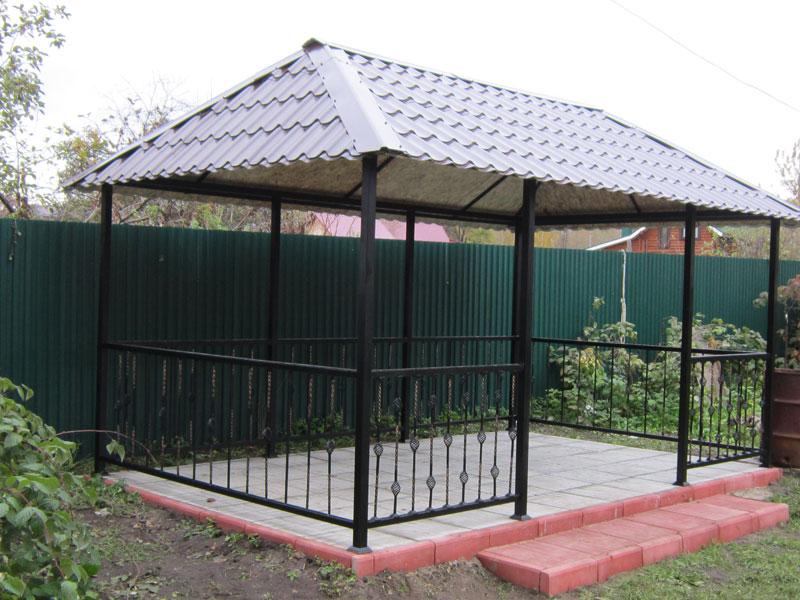 Металлическая беседка в сад арт: BS064