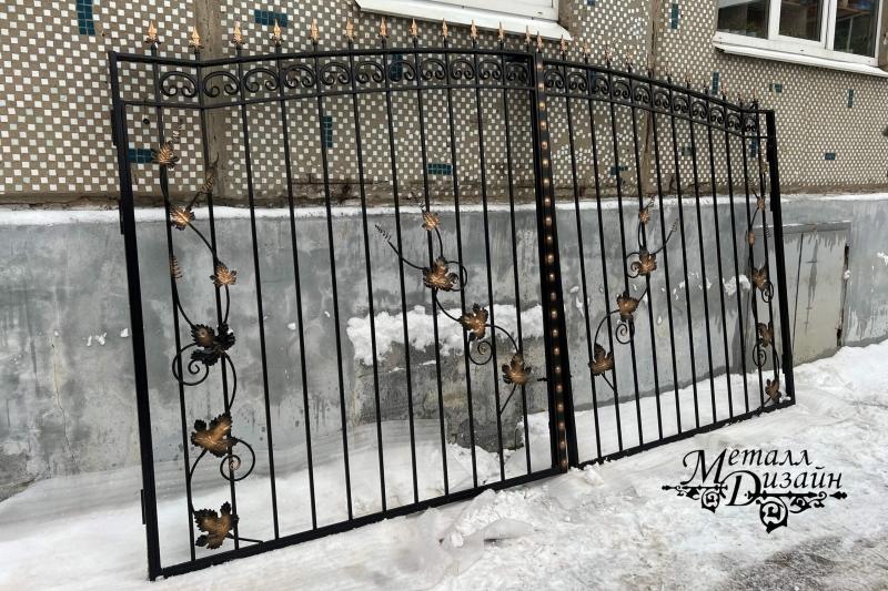 Ворота «Дачные» арочные Лоза